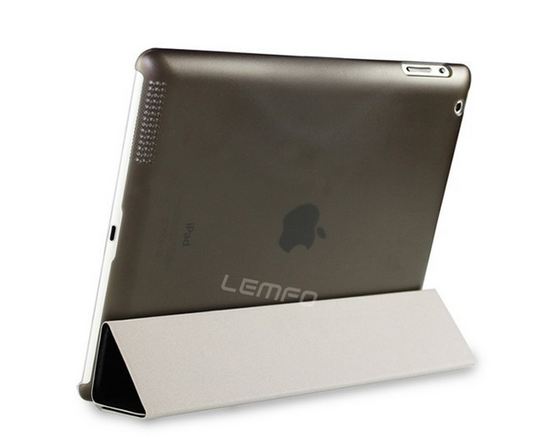 เปิดตัว Smart case สุดหรู เคสแม่เหล็ก Auto Wake Up Sleep Apple iPad 2 3 4 สีทอง บลัชออน ด้านหลังเป็น เคสใส โชว์เครื่อง 246819
