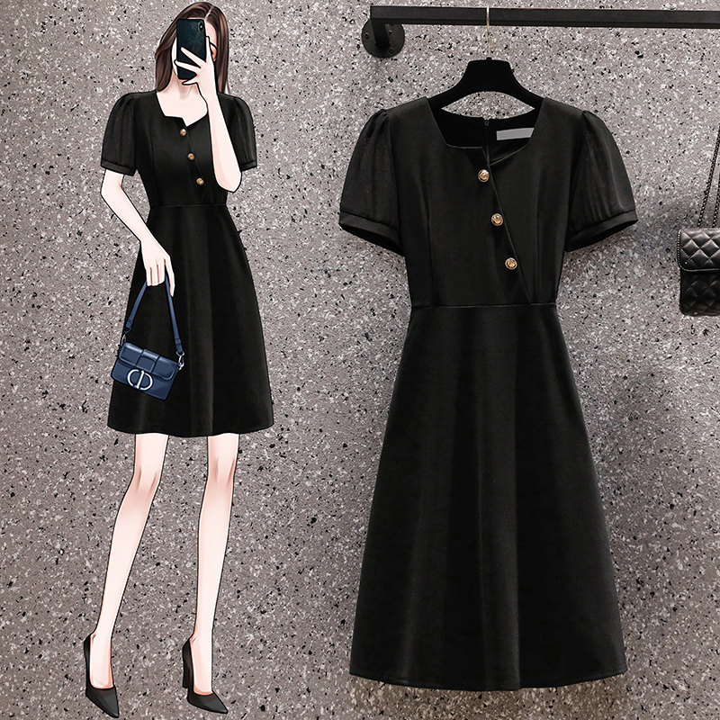 เดรสแขนสั้น มีไซส์ L-4XLอก 38-47 นิ้ว ใส่ได้ทั้งสาวหุ่นดีน่ารักจนถึงสาวอวบพลัสไซส์
