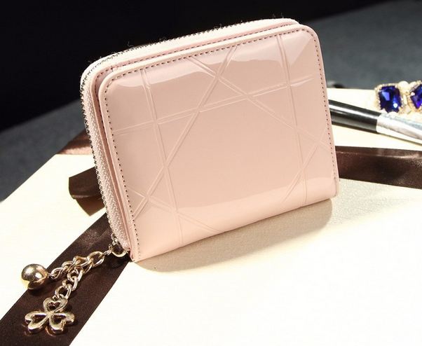 กระเป๋าสตางค์ผู้หญิง ใบสั้น หนังแก้ว หนังเงา สวยหรู กระเป๋าสตางค์ ใบสั้น ซิปรอบ กันเงินหล่น ใส่บัตรได้เยอะ มีช่องแยก ใส่เหรียญ 342479