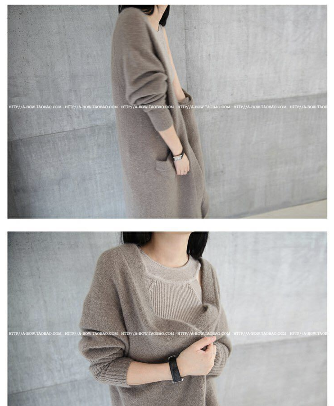 เสื้อคลุมกันหนาว ไหมพรม พร้อมส่ง แบบเก๋ ใส่ได้ทุกโอกาส ดำ freesize