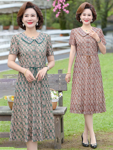 เดรสวัยผู้ใหญ่40-60ปี เดรสคุณแม่ ชุดเดรสทำงานวัยผู้ใหญ่ แบรนด์ MAMA DRESS