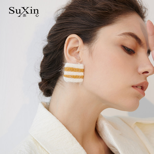 ตุ้มหู ต่างหู ต่างหูผู้หญิง By SuXin