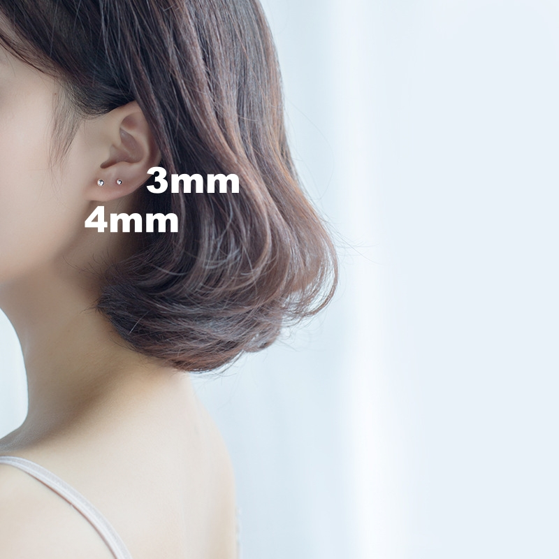 ต่างหูเงินแท้ S990 รุ่น Dot ต่างหูหมุดกลม มินิมอล เงินแท้ทั้งชิ้น Silver925 ต่างหูผู้ชาย ต่างหูผู้หญิง ตุ้มหู