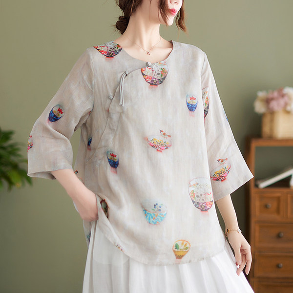 เสื้อลินิน แบบเสื้อสวยๆ เสื้อผ้าฝ้ายลินิน เสื้อเชิ้ตผ้าลินิน BY LININ