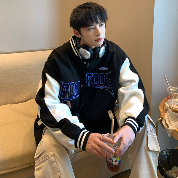 เสื้อแจ็คเก็ตเบสบอล เสื้อคลุม เสื้อแขนยาวสไตล์เกาหลี