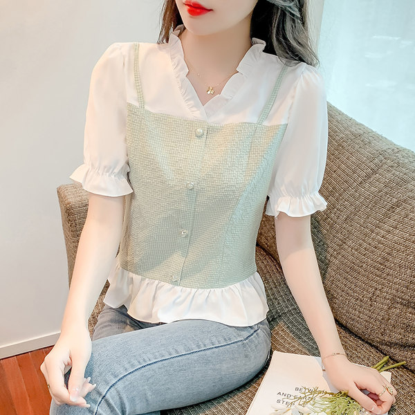 เสื้อชีฟองเกาหลี เสื้อชีฟองสวยๆ
