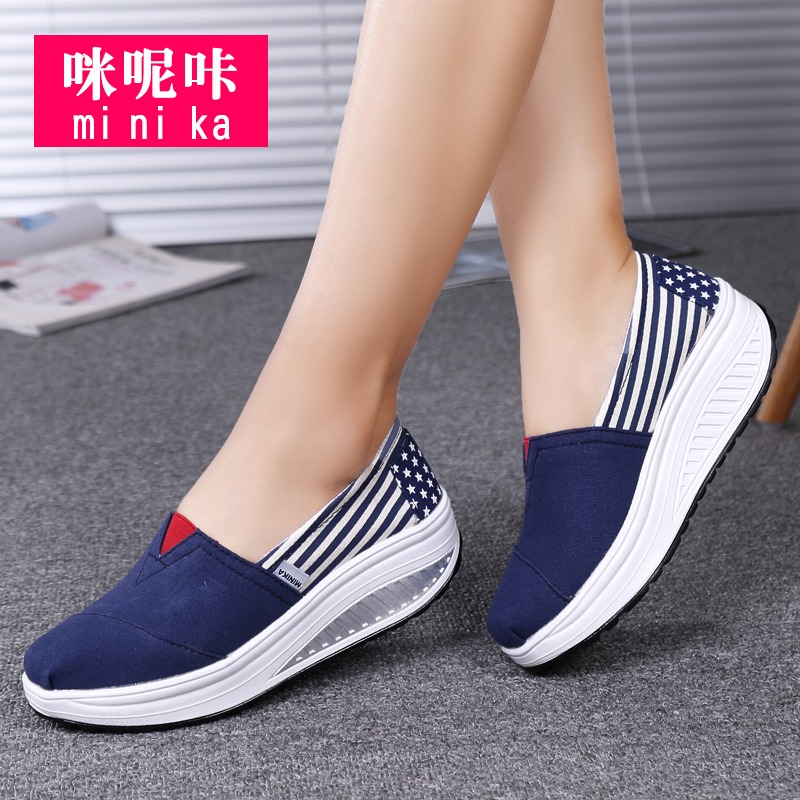 รองเท้าผ้าใบ รองเท้าลำลอง รองเท้าผ้าใบลำลอง รองเท้าแฟชั่นแบบสวม Slipper Shop