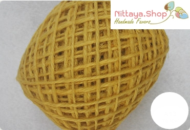 เชือกกระสอบสีธรรมชาติและย้อมสี