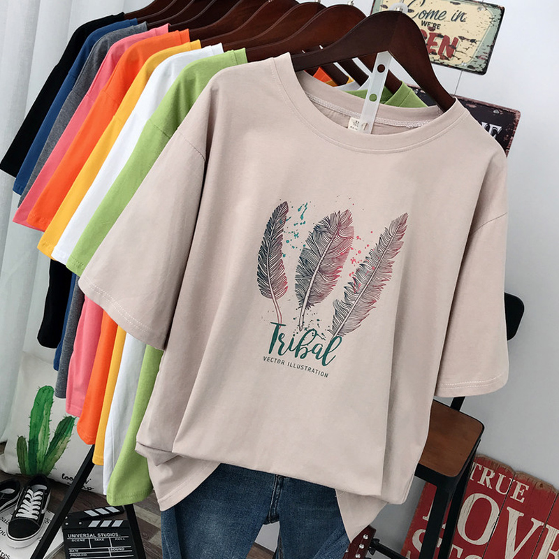 เสื้อยืดคอตตอน สกรีนลายน่ารัก มีหลากหลายสี ส่งฟรีทั่วไทย BY JIMIAO