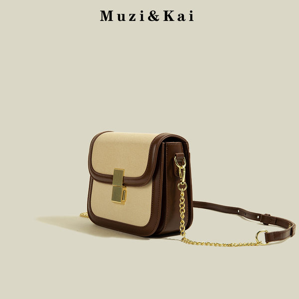 กระเป๋าสะพายข้างผู้หญิง กระเป๋าสะพายสไตล์เกาหลี By Muzi&Kai