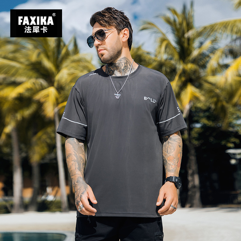 เสื้อยืดผู้ชายอ้วน S-5XL(อกเสื้อ39-51นิ้ว)