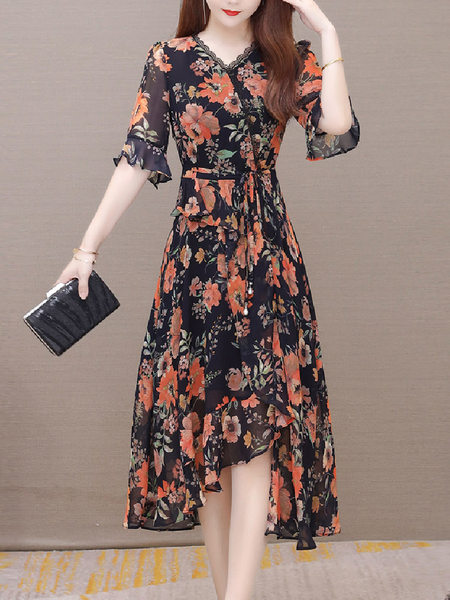 เดรสวัยผู้ใหญ่40-60ปี เดรสคุณแม่ ชุดเดรสทำงานวัยผู้ใหญ่ แบรนด์ MAMA DRESS