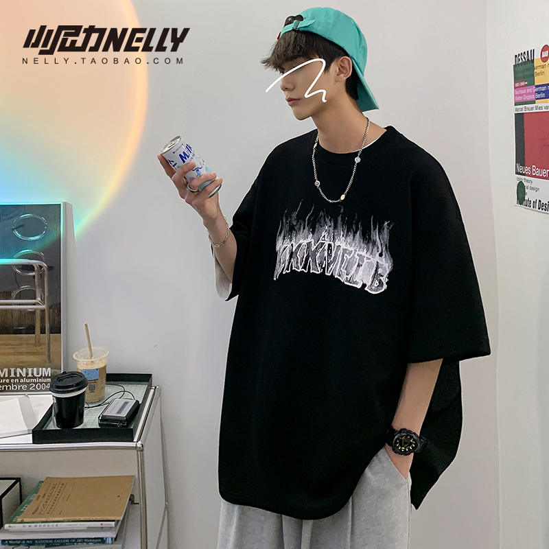 เสื้อยืดคอกลม ผู้ชาย เสื้อยืดผู้ชายเกาหลี เสื้อยืดเกาหลี แบรนด์ NELLY