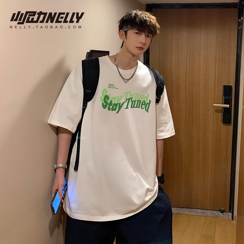 เสื้อยืดคอกลม ผู้ชาย เสื้อยืดผู้ชายเกาหลี เสื้อยืดเกาหลี แบรนด์ NELLY