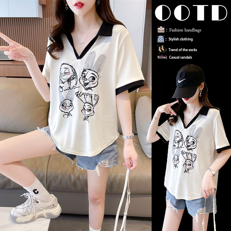 เสื้อยืดคนอ้วนแบบโอเวอร์ไซส์แบบ ulzzang fashion สนใจทักแชท