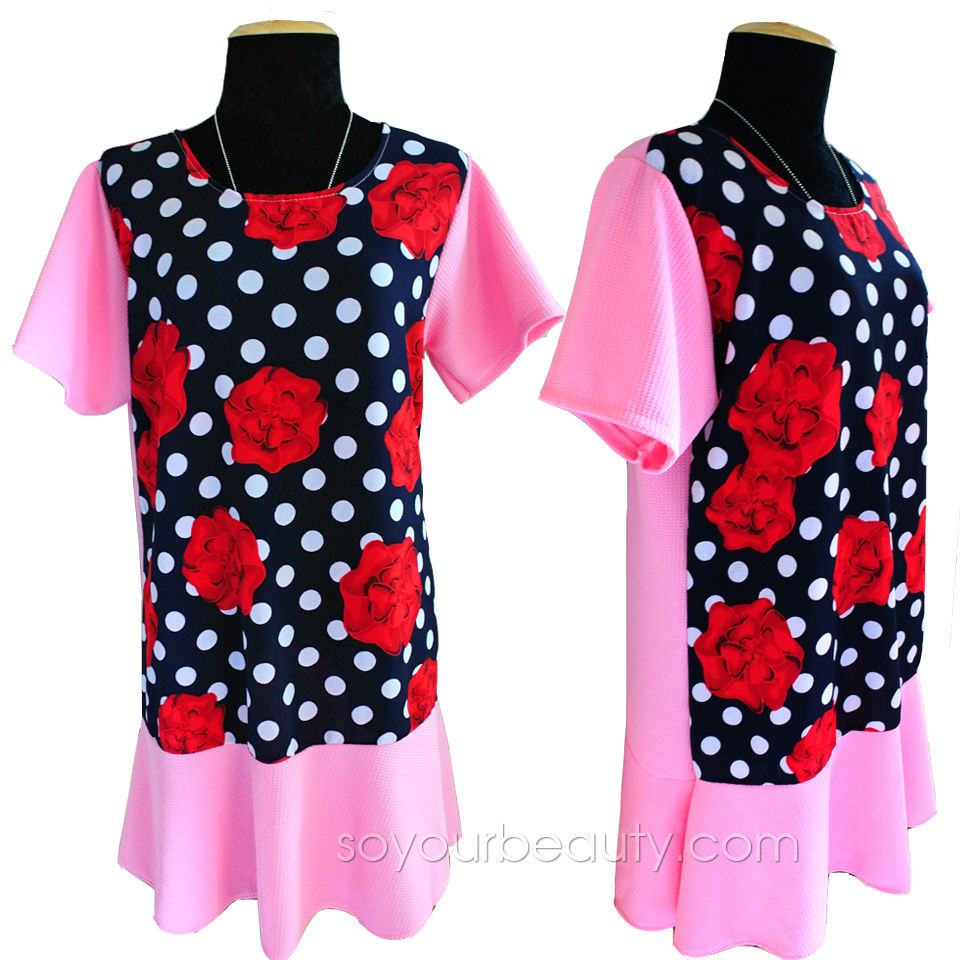 เสื้อผ้าแฟชั่น ชุดเดรสคนอ้วนชายย้วยน่ารัก