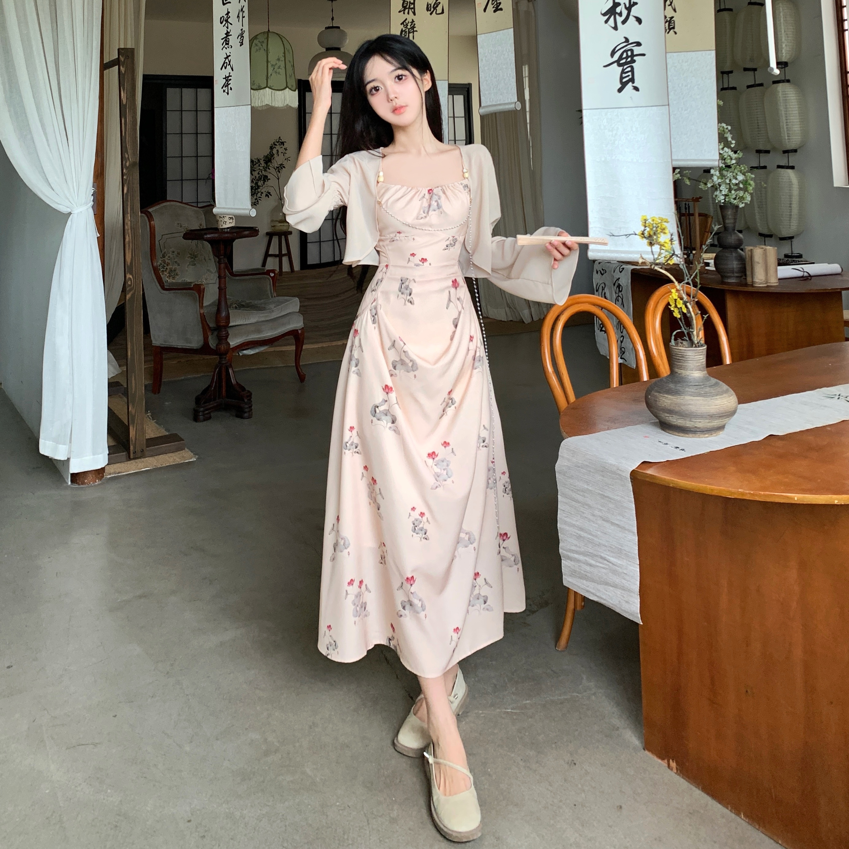เดรสแขนสั้น มีไซส์ L-4XLอก 38-47 นิ้ว ใส่ได้ทั้งสาวหุ่นดีน่ารักจนถึงสาวอวบพลัสไซส์ จัดส่งฟรี! ทักแชทสั่งซื้อ
