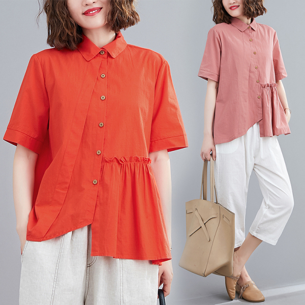 เสื้อผ้าฝ้ายสไตล์วินเทจ ใส่ตั้งแต่สาวผอม-สาวอวบ น้ำหนักตัว50-90 กิโลกรัม By Meimei plus size