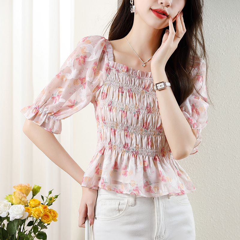 เสื้อชีฟองเกาหลี เสื้อชีฟองสวยๆ