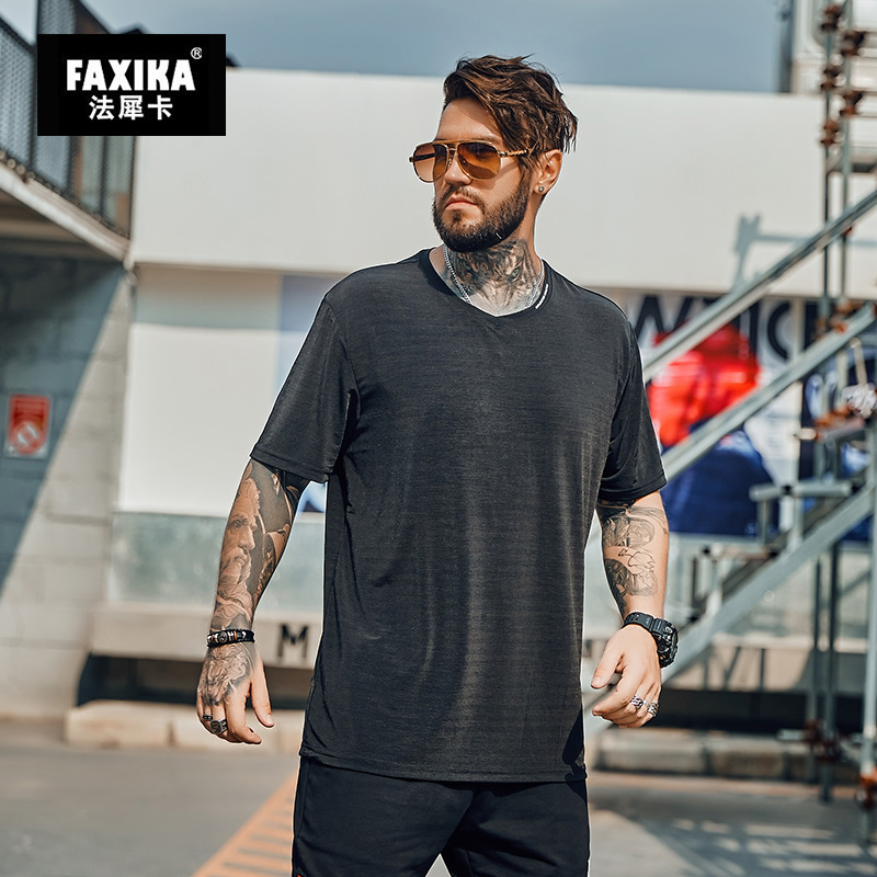 เสื้อยืดผู้ชายอ้วน S-5XL(อกเสื้อ39-51นิ้ว)