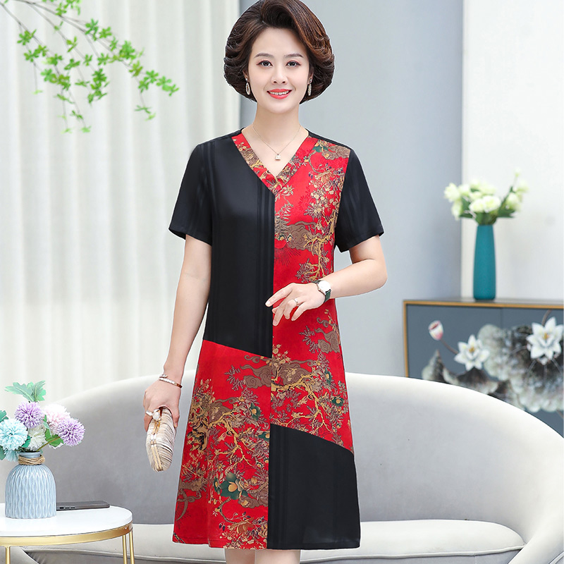 เดรสวัยผู้ใหญ่40-60ปี เดรสคุณแม่ ชุดเดรสทำงานวัยผู้ใหญ่ แบรนด์ MAMA DRESS