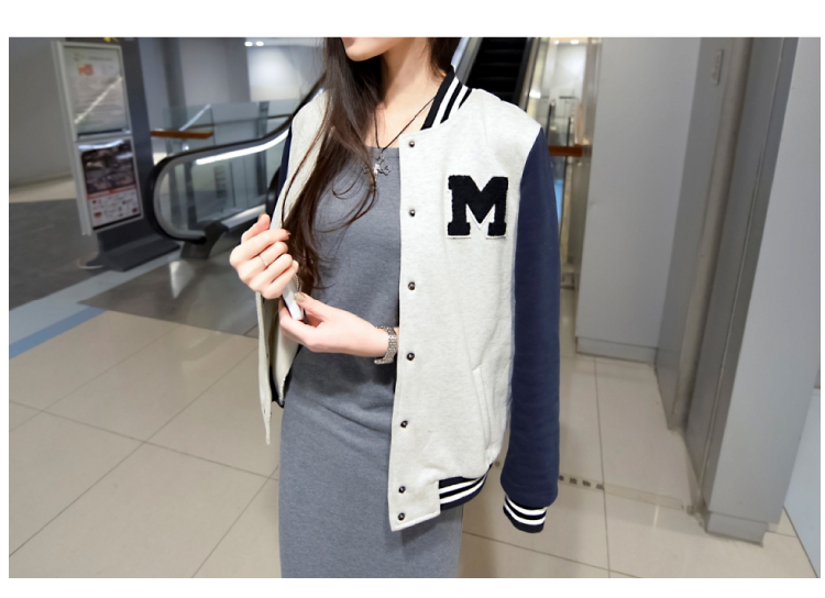 เสื้อคลุมเบสบอล ทรงสวยสีเทากรม น่ารักมาก พร้อมส่ง same pic