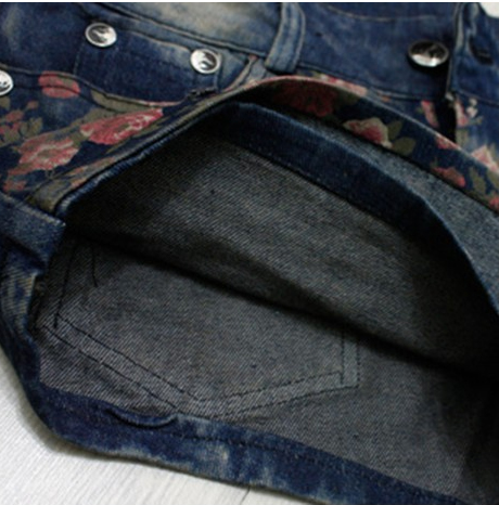 กระโปรงกางเกงสั้นยีนส์ งานนำเข้าสไตล์เกาหลี