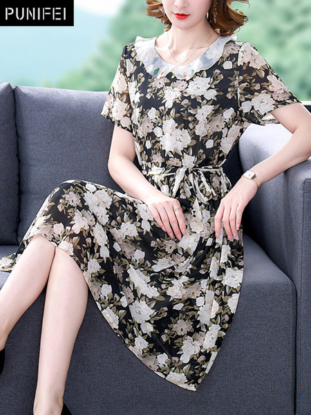 เดรสวัยผู้ใหญ่40-60ปี เดรสคุณแม่ ชุดเดรสทำงานวัยผู้ใหญ่ แบรนด์ MAMA DRESS