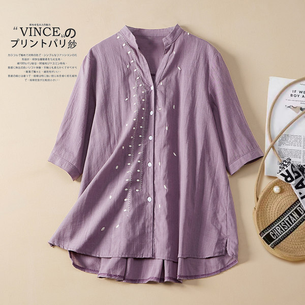 เสื้อลินิน แบบเสื้อสวยๆ เสื้อผ้าฝ้ายลินิน เสื้อเชิ้ตผ้าลินิน BY LININ