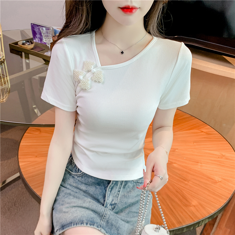 เสื้อผ้าวัยรุ่นเกาหลี เสื้อยืดวัยรุ่นผู้หญิง มีขนาด S M L XL