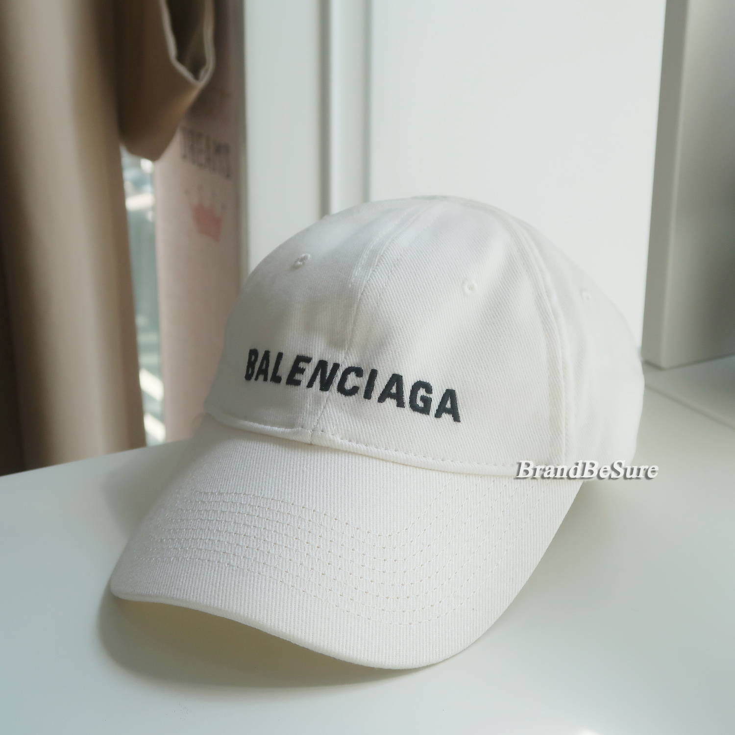Balenciaga White Logo Cap