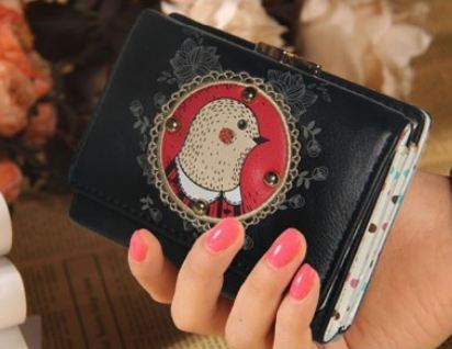 กระเป๋าสตางค์ผู้หญิง ใบสั้น สไตล์ ญี่ปุ่น ลาย ลูกเจี๊ยบ ใส่สูท เก๋ ๆ กระเป๋าสตางค์ วัยรุ่น ใส่บัตรได้เยอะ แนวน่ารัก หวาน ๆ สีลูกกวาด 205081