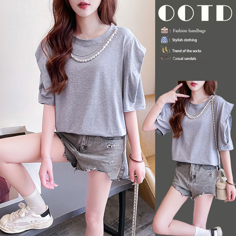เสื้อยืดคนอ้วนแบบโอเวอร์ไซส์แบบ ulzzang fashion สนใจทักแชท