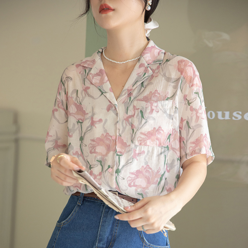 เสื้อเชิ้ตผู้หญิงแขนยาว เสื้อเชิ้ตผู้หญิงใส่ทํางาน 390 บาทต่อชิ้น ฟรีค่าจัดส่ง