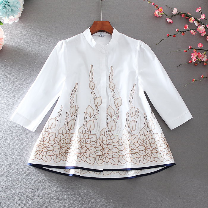 เสื้อผ้าฝ้าย เสื้อผ้าลินิน เสื้อฟรีไซส์ ปักลายสวยๆด้วยด้าย สไตล์VINTAGE มีขนาดไซส์เดียว สำหรับอก 35-40 นิ้ว