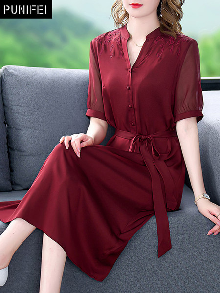 เดรสวัยผู้ใหญ่40-60ปี เดรสคุณแม่ ชุดเดรสทำงานวัยผู้ใหญ่ แบรนด์ MAMA DRESS