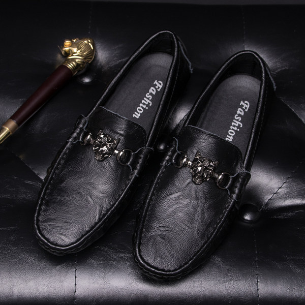 รองเท้าหนังผู้ชาย มีไซส์39-44 รองเท้าโลฟเฟอร์ชาย Slip-On Shoes