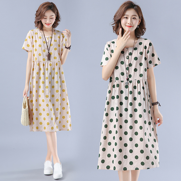 เสื้อผ้าฝ้าย เสื้อผ้าลินิน สไตล์ฤดูร้อน BY Lian Zhi Cotton and linen art สไตล์VINTAGE มีขนาดไซส์อกประมาณ 35-40 นิ้ว