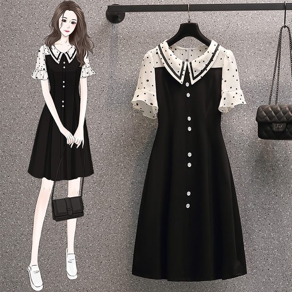 เดรสคนอ้วน เดรสสาวอวบ ชุดเดรสคนอ้วนวัยรุ่น BY PLUS SIZE Girl