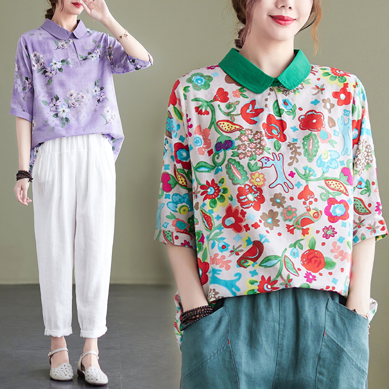 เสื้อลินิน เสื้อผ้าฝ้ายลินิน เสื้อเชิ้ตผ้าลินิน