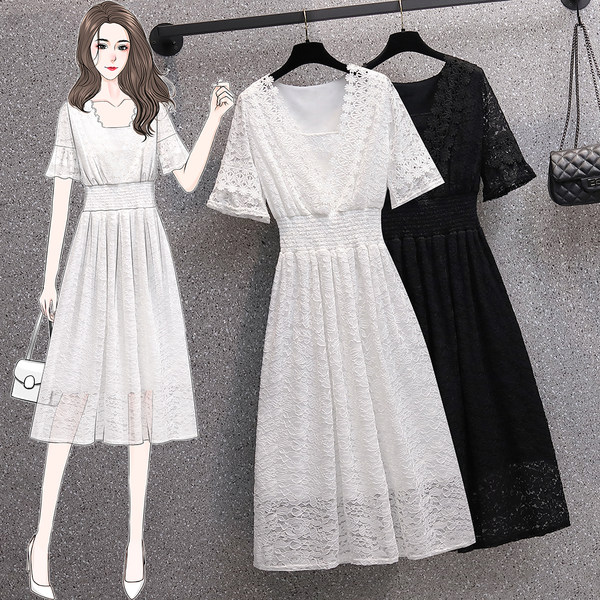 ชุดเดรสคนอ้วนวัยรุ่น เดรสสาวอวบ เดรสคนอ้วน BY PLUS SIZE Girl