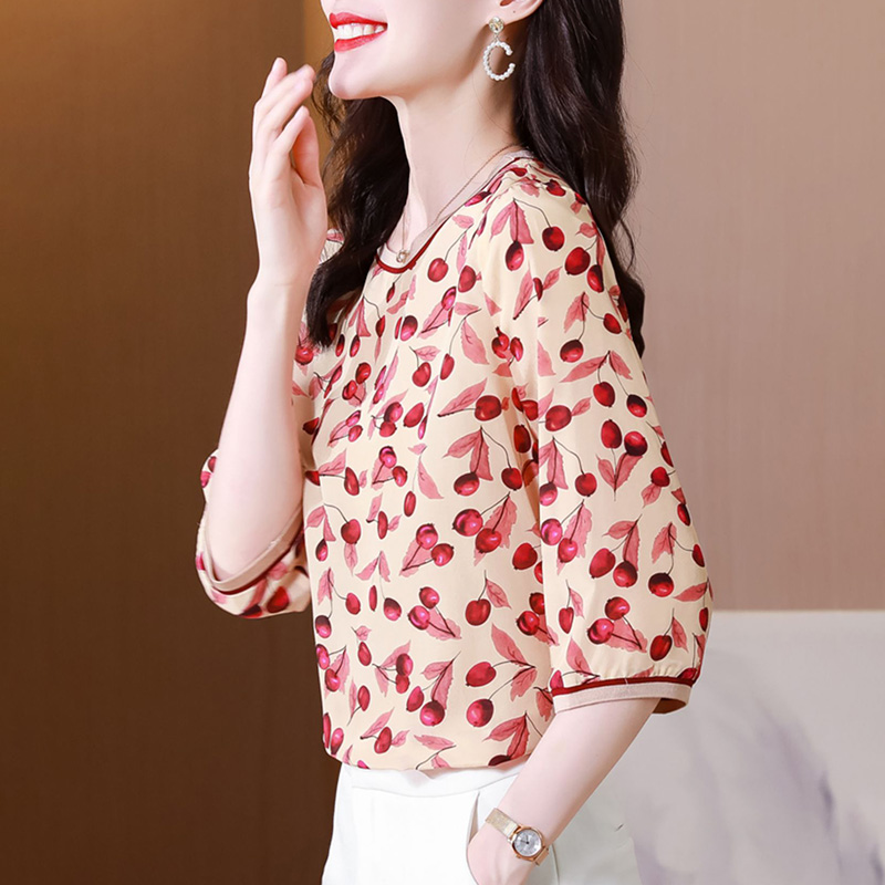 เสื้อชีฟอง เสื้อแฟชั่นสุภาพสตรีวัยผู้ใหญ่ มีไซต์ อก34นิ้ว-43นิ้ว