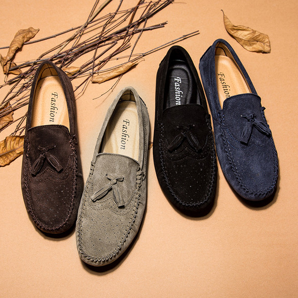 รองเท้าหนังผู้ชาย มีไซส์39-44 รองเท้าโลฟเฟอร์ชาย Slip-On Shoes