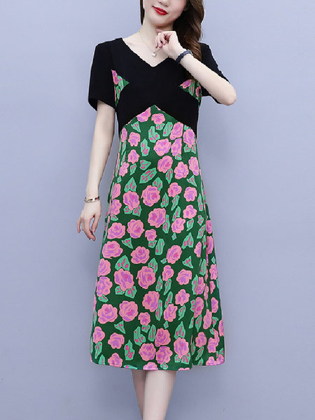 เดรสวัยผู้ใหญ่40-60ปี เดรสคุณแม่ ชุดเดรสทำงานวัยผู้ใหญ่ แบรนด์ MAMA DRESS