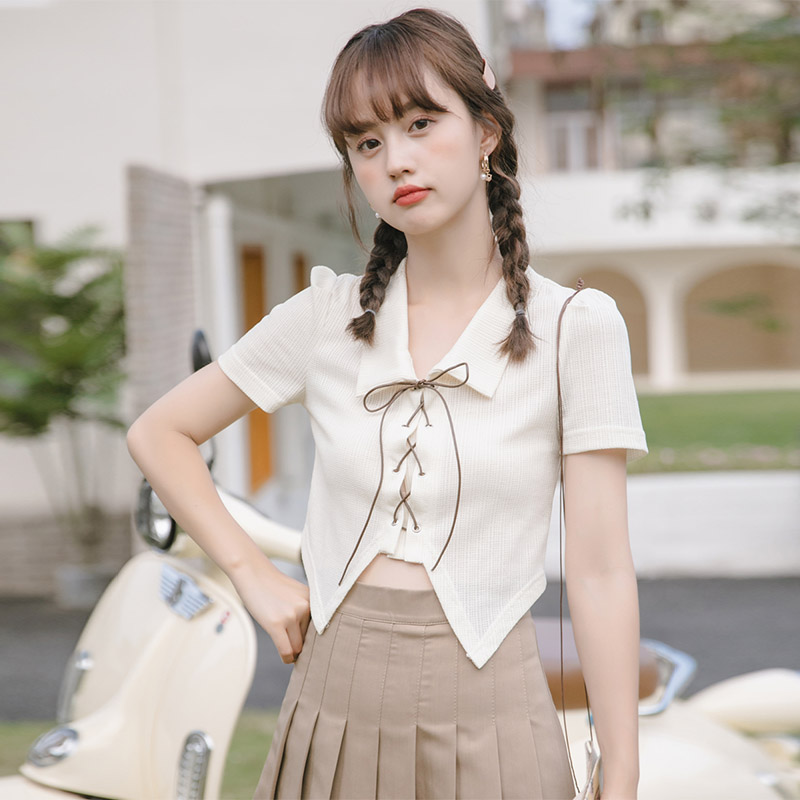 เสื้อผ้าวัยรุ่นเกาหลี เสื้อยืดวัยรุ่นผู้หญิง มีขนาด S M L XL