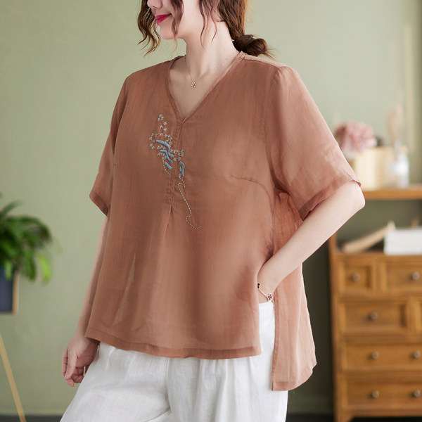 เสื้อลินิน แบบเสื้อสวยๆ เสื้อผ้าฝ้ายลินิน เสื้อเชิ้ตผ้าลินิน BY LININ