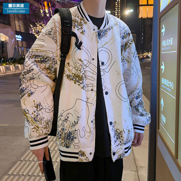 เสื้อแจ็คเก็ตเบสบอล เสื้อคลุม เสื้อแขนยาวสไตล์เกาหลี