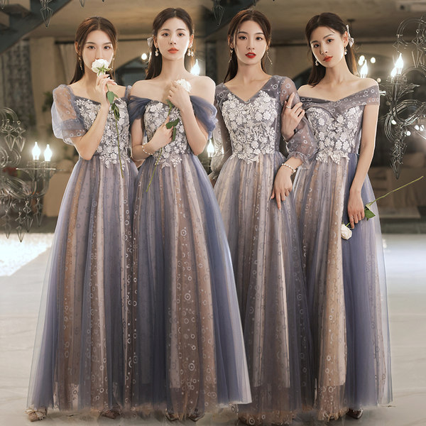 ชุดเพื่อนเจ้าสาวสีเทา