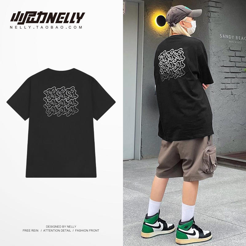 เสื้อยืดคอกลม ผู้ชาย เสื้อยืดผู้ชายเกาหลี เสื้อยืดเกาหลี แบรนด์ NELLY