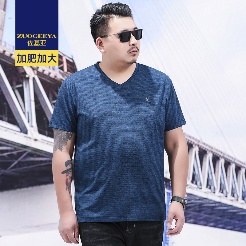 เสื้อยืดผู้ชายอ้วน XL-8XL น้ำหนักผู้สวม 60-150 กิโลกรัม